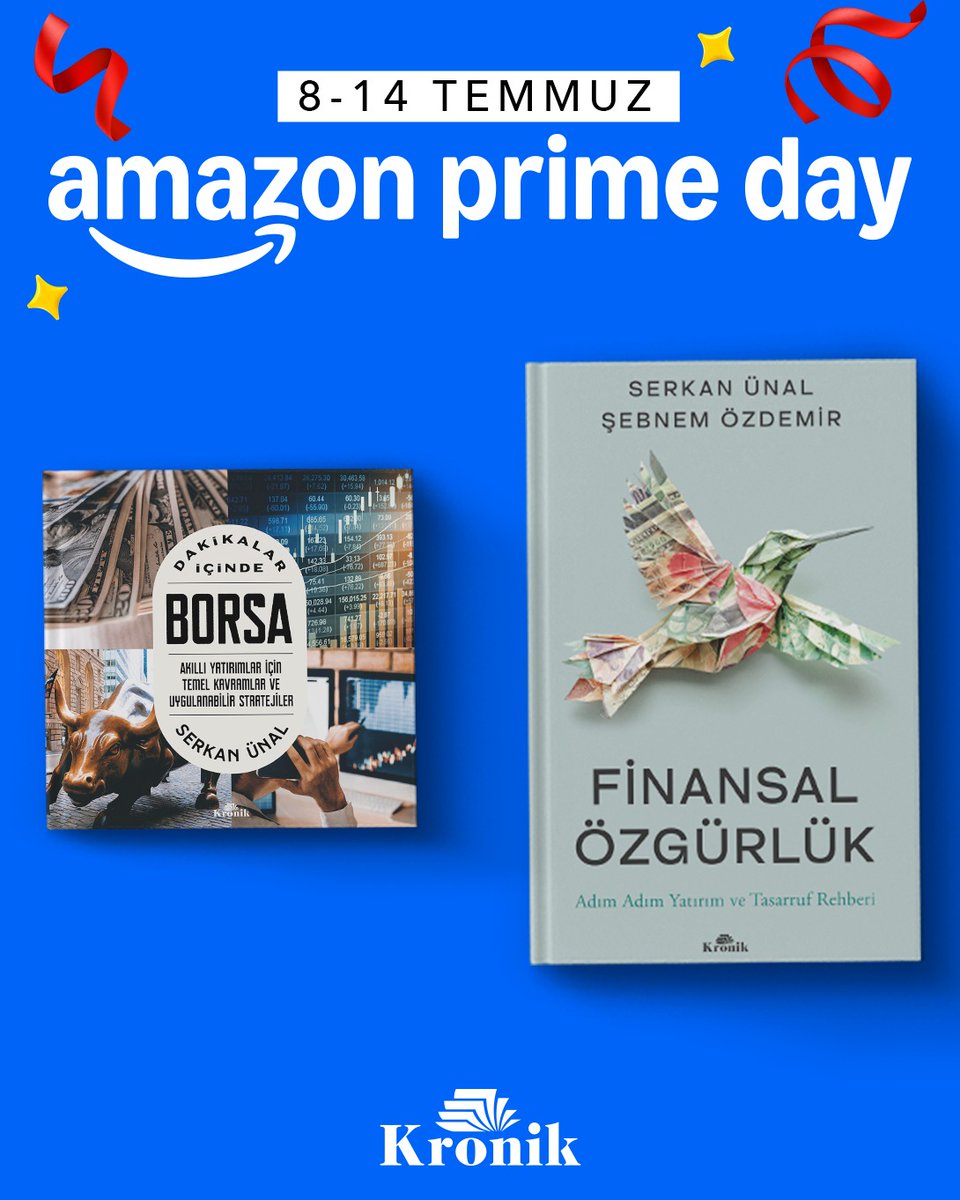 Amazon Prime haftasına özel <a href="/KronikKitap/">Kronik Kitap</a>'den çıkan kitaplarımız özel indirimlerle sunuluyor. Aşağıdaki linkten erişebilirsiniz. 

amazon.com.tr/stores/page/33…