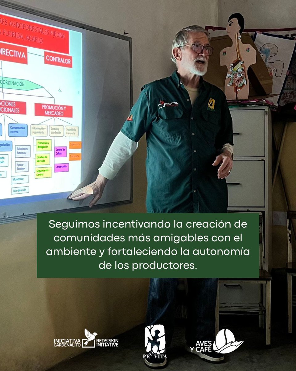provita_ong's tweet image. 🌟Durante esta etapa del proyecto Aves y Café estuvimos comprometidos a fortalecer y potenciar la autonomía de los productores de ACAFLO. 🙌🏻
Realizamos talleres diseñados para que puedan crear y mantener una marca de productos orgánicos y amigables con las aves. 🐦🌿
Durante…