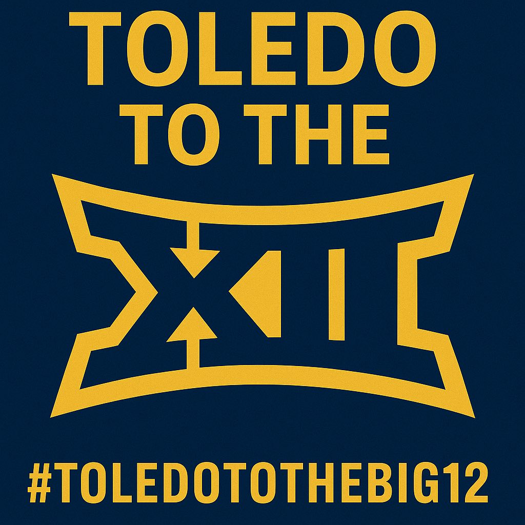🚨 TOLEDO TO THE BIG 12

We win. We pack the stands. We’re built for more.

No more waiting. No more silence.

🚀 It’s time to speak it into existence.

#ToledoToTheBig12 | Let’s make noise.