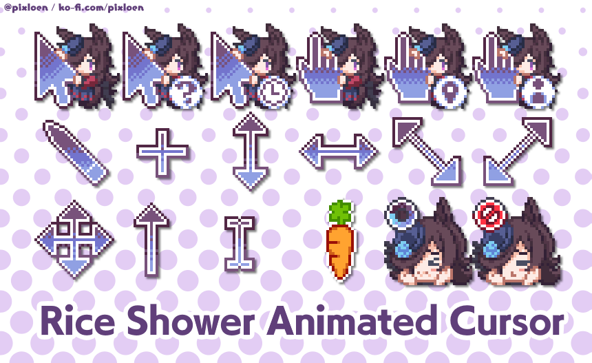 pixloen's tweet photo. rice shower cursor!!

download it (and other umamusume cursors) for free here! -> https://t.co/Voh8cpztZ4 https://t.co/MXM0TCo2I7