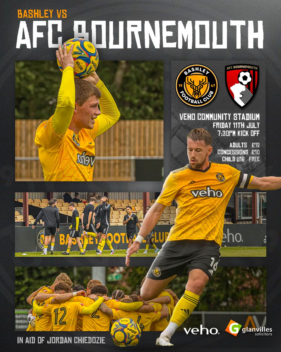 Bashley FC (@footballbashley) on Twitter photo NEXT UP - Tomorrow night we play <a href="/afcb_academy/">AFC Bournemouth Academy</a> <a href="/afcbournemouth/">AFC Bournemouth 🍒</a> in aid of <a href="/Jchiedozie9/">Jordan Chiedozie</a> fundraiser.
Match Preview bashley-fc.com/match-previews
Buy tickets online (or on the gate) bashley-fc.com/tickets-1
Interview with <a href="/JackWil07168753/">Jack Williamson</a> coming soon!
#UpTheBash NEXT UP - Tomorrow night we play <a href="/afcb_academy/">AFC Bournemouth Academy</a> <a href="/afcbournemouth/">AFC Bournemouth 🍒</a> in aid of <a href="/Jchiedozie9/">Jordan Chiedozie</a> fundraiser.
Match Preview bashley-fc.com/match-previews
Buy tickets online (or on the gate) bashley-fc.com/tickets-1
Interview with <a href="/JackWil07168753/">Jack Williamson</a> coming soon!
#UpTheBash