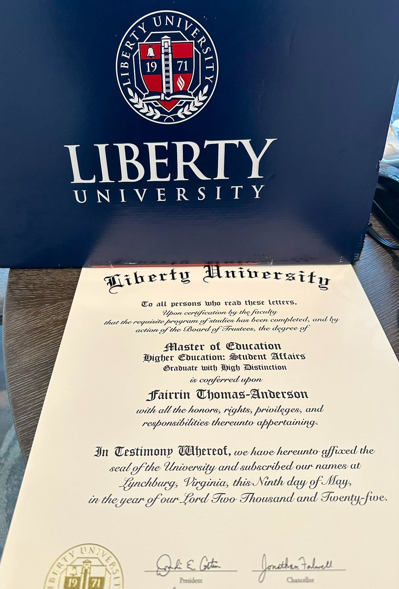Coach Thomas-Anderson (@_coachanderson_) on Twitter photo GO FLAMES! Proud to officially be an alum! 💙❤️ <a href="/LibertyU/">Liberty University</a> <a href="/libertyuonline/">Liberty University Online</a> GO FLAMES! Proud to officially be an alum! 💙❤️ <a href="/LibertyU/">Liberty University</a> <a href="/libertyuonline/">Liberty University Online</a>
