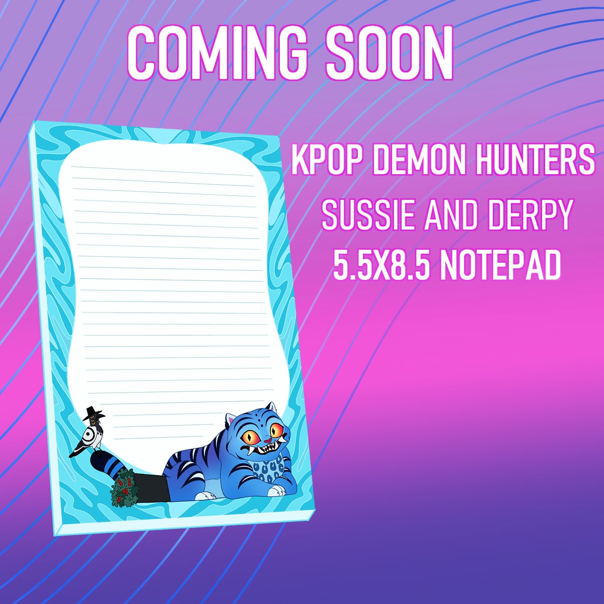Kpop demon hunter stationery coming soon!