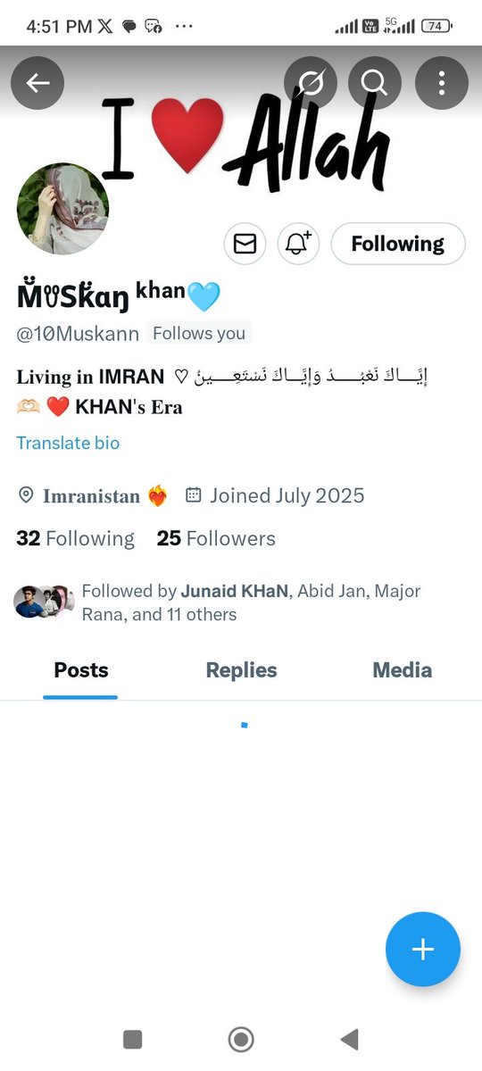 aminu allah ⁽ᵂᵃʳʳᶦᵒʳ ᵒᶠ ᴾᵃᵏᶦˢᵗᵃⁿ⁾ (@aminuallah10) on Twitter photo پاکستان تحریک انصاف کی ایکٹیو کارکن اس اکاؤنٹ کو فالو کریں اور فالو بیک لے
جزاک اللہ خیر
<a href="/10Muskann/">M̆̈ꀎՏk̆̈αŋ ᵏʰᵃⁿ🩵</a>
#خوف_کیسا_نکلو_خان_کیلئے پاکستان تحریک انصاف کی ایکٹیو کارکن اس اکاؤنٹ کو فالو کریں اور فالو بیک لے
جزاک اللہ خیر
<a href="/10Muskann/">M̆̈ꀎՏk̆̈αŋ ᵏʰᵃⁿ🩵</a>
#خوف_کیسا_نکلو_خان_کیلئے