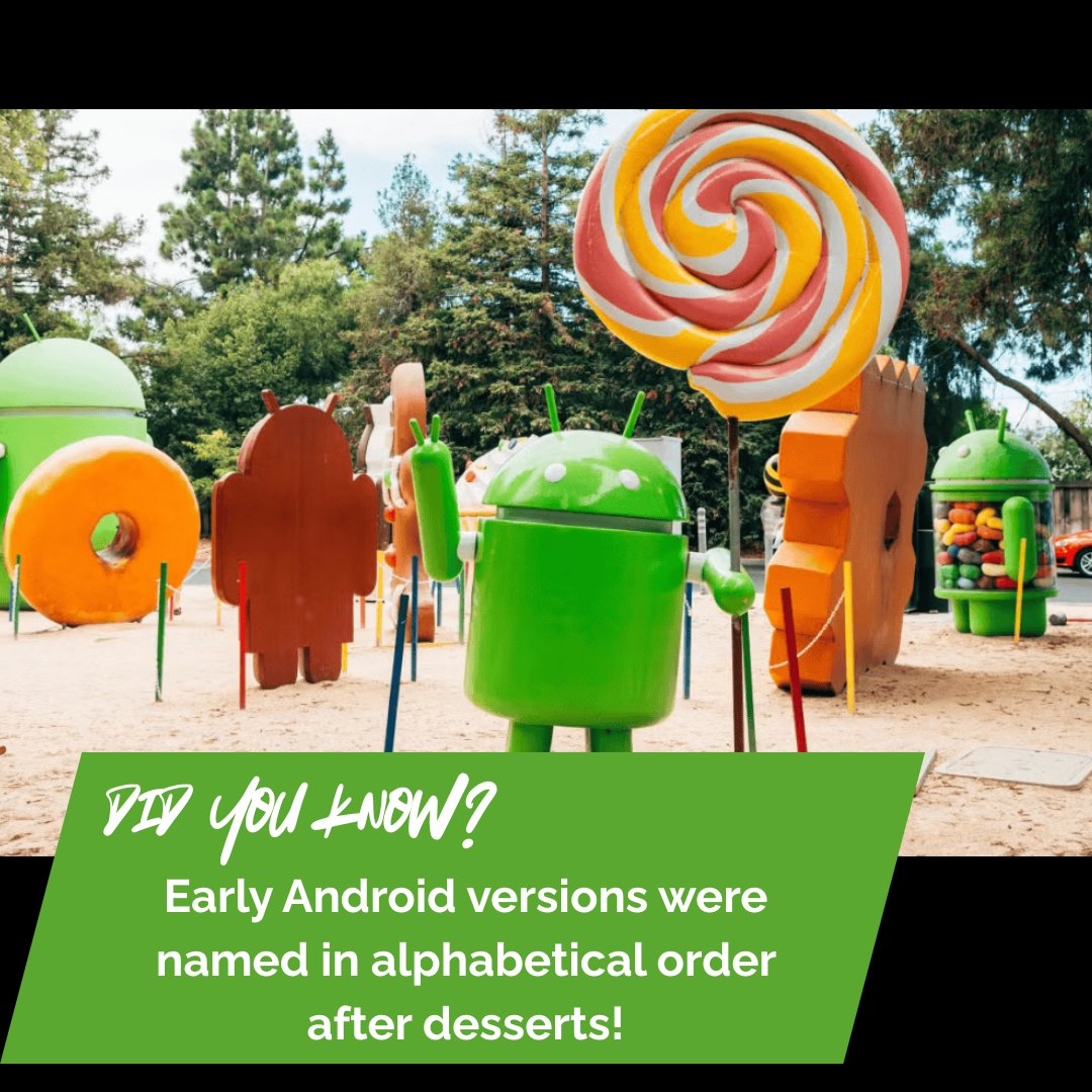AlucidSolutions's tweet image. For years, #Android updates weren’t just numbered—they were deliciously named after desserts. Starting with Android 1.5 “Cupcake,” each version followed an alphabetical pattern: Donut, Eclair, Froyo etc. 
Get the full scoop! alucidsolutions.com/post/tech-hist…
#androidlovers #techhistory