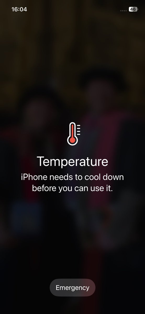 Today’s weather got my phone like