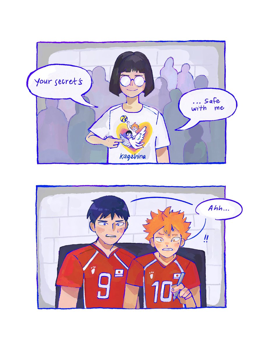 fishsailor's tweet image. lol #kagehina #haikyuu