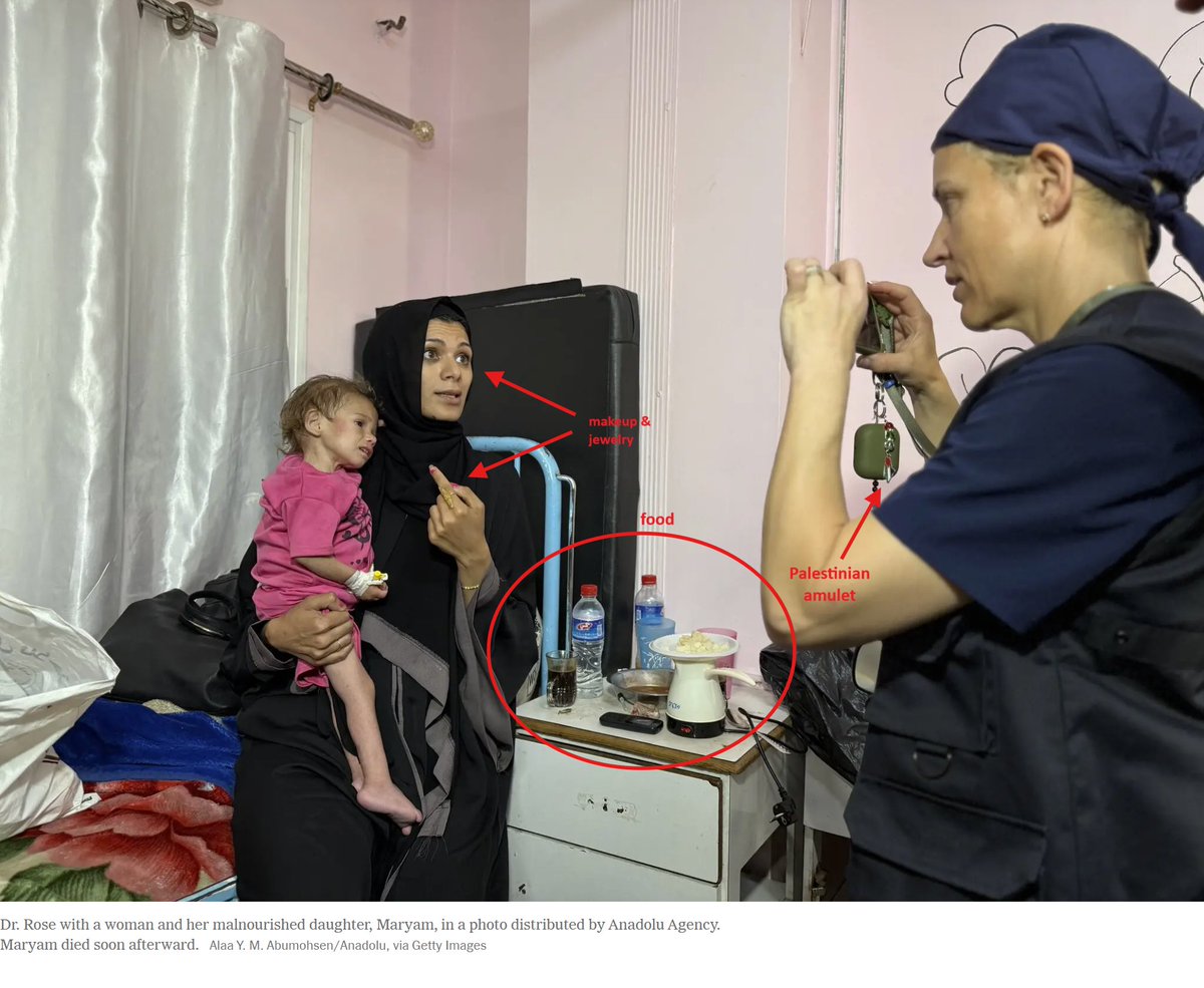 Another NYT piece about some humanitarian doctor in Gaza stepping out of their lane to report malnutrition and starvation, among other allegations they didn't witness firsthand but told by others. It includes this picture with a harrowing caption, not mentioned anywhere else in