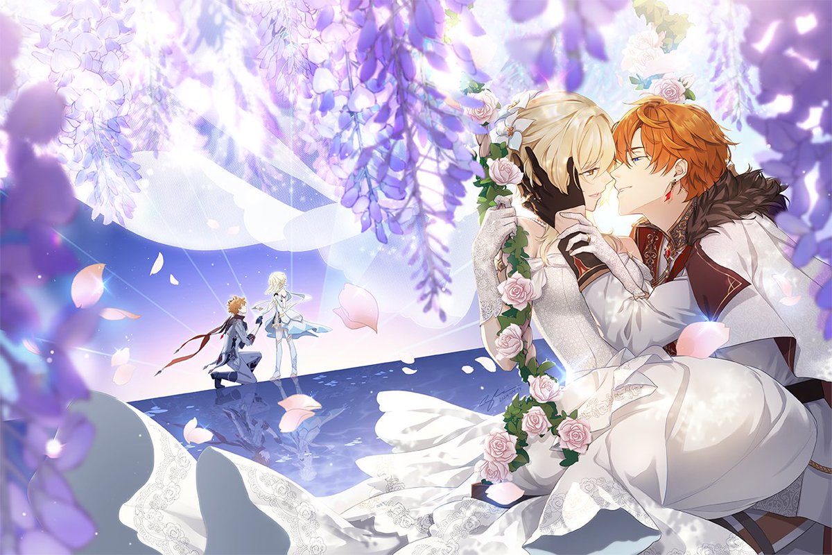 avedral's tweet image. My cover illustration for the @ChilumiWedding zine! 💗

Leftover sales going on now!

#chilumi #タル蛍 #zine