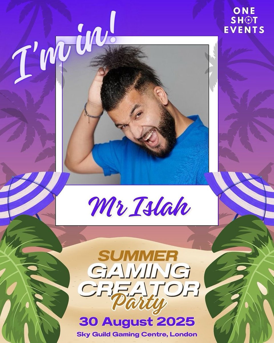 One Shot Events (@one_shot_events) on Twitter photo Actor, director, presenter - <a href="/mr_islah/">Islah π Gamescom</a> will be joining us at the #OneShotSummerParty β¨
Having just launched the Game Chat YouTube series, and owner of The Corner Shop Network - Islah is an absolute heavyweight in the TV, Movie, and Online world π₯πΉοΈ
Get your tickets today! Actor, director, presenter - <a href="/mr_islah/">Islah π Gamescom</a> will be joining us at the #OneShotSummerParty β¨
Having just launched the Game Chat YouTube series, and owner of The Corner Shop Network - Islah is an absolute heavyweight in the TV, Movie, and Online world π₯πΉοΈ
Get your tickets today!