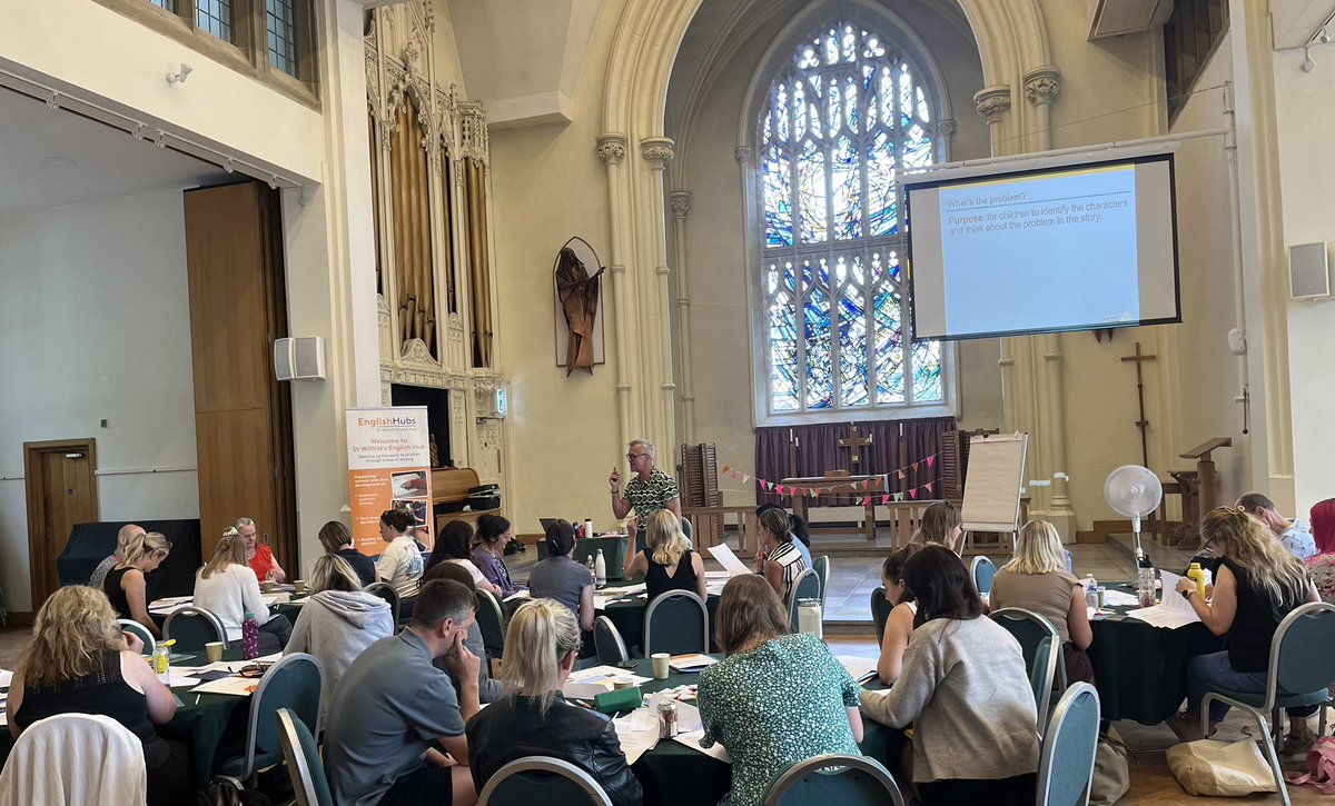 StWEnglishHub's tweet image. A truly inspiring day with the fantastic @NickRMT. Focusing on the power of stories to support children’s vocabulary development alongside their love of reading. Delegates have left us fully enthused, with lots of take-aways. Thank you! #VocabularyDevelopment 📚📚@LucyRushton24
