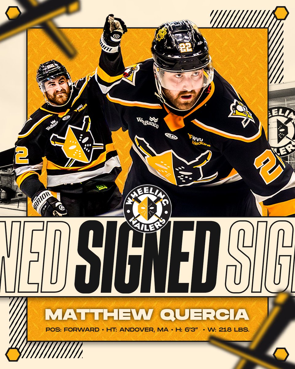 WheelingNailers's tweet image. 🚨 ENEMY TEAMS BEWARE, THE BIG DAWG IS BACK! 🚨
OFFICIAL: The Wheeling Nailers have re-signed F @Mattq2219 for the 2025-26 Season!
#SteelTheMoment