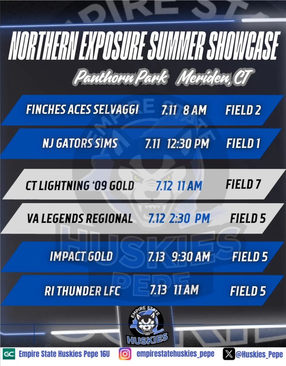 mgrafmuller2027's tweet photo. Looking forwrd to another weekend with my team! This weekend we will be competing in Meriden, CT at the Northern Exposure Summer Showcase. @EStateHuskies @ESHuskies_Pepe #gdtbah #weoverme https://t.co/q4oSEJFuMg