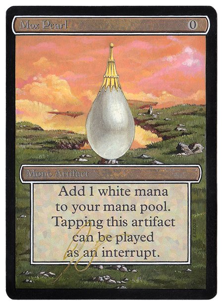 klug_alters's tweet image. One more Mox, as a treat. Painted after Rob Alexander's Urza's Saga Plains.