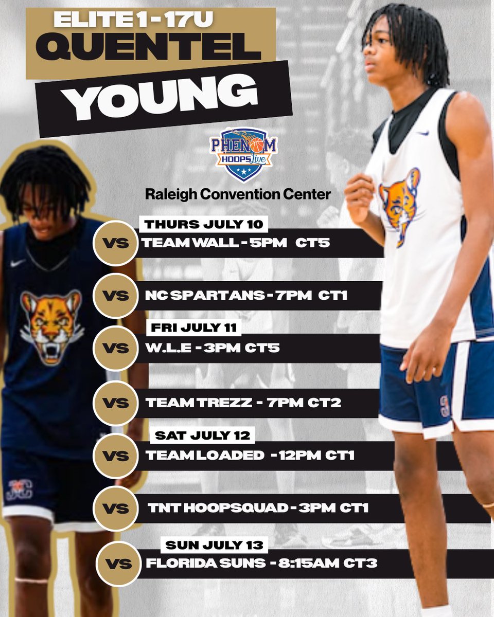 Preciate everyone reaching out! I’ll be in Raleigh this weekend with Elite 1 for Phenom Hoop Live!!