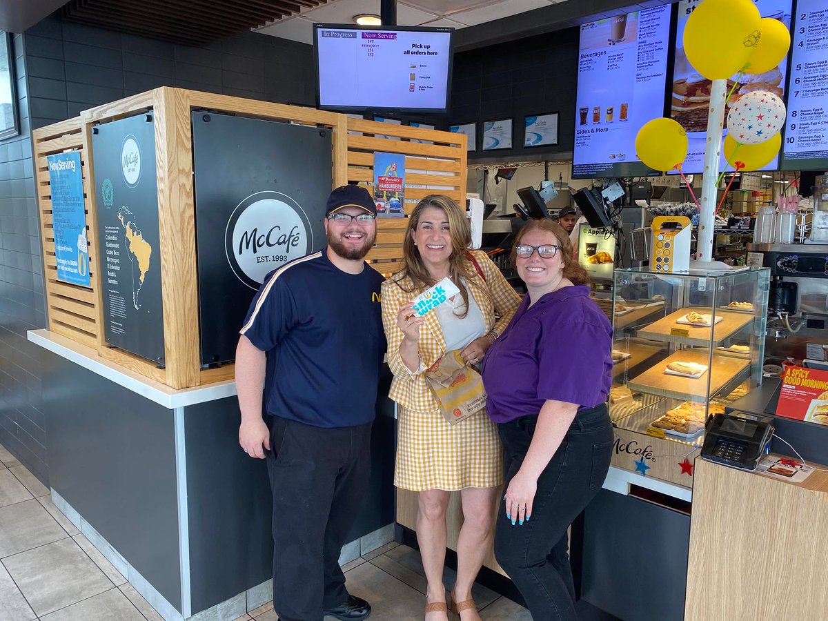 After a meeting in Lackawanna County this morning, I had to make a pitstop for the return of one of my all-time favorite snacks the Snack Wrap for the first time in 10 years! 😋 Thank you to the staff at McDonald’s in Dickson City for being so wonderful! 🤗