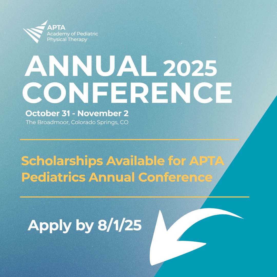 We are offering our new professionals and students and opportunity to attend this conference for free. Visit the link below to submit your nomination for the Annual Conference Attendance Scholarship Award. Deadline to apply is August 1st.

pediatricapta.org/sl_files/21070…
