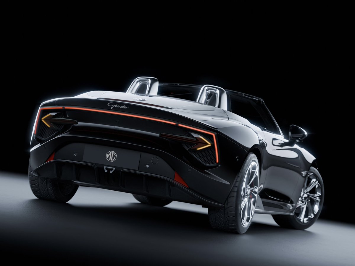 🖤⚡️ Pour ceux qui aiment le Cyberster et les configurations sombres, MG a pensé à vous en dévoilant, à Goodwood, une version « Black » du roadster 100% électrique.

👉🏻 Elle se distingue par des détails chromés (coques de rétroviseurs, montants du pare-brise, jantes, ossatures