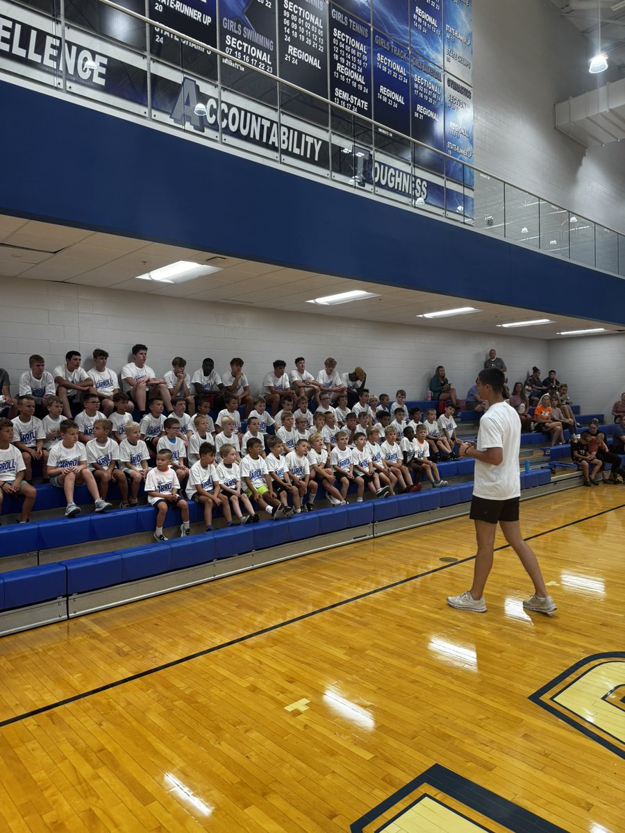 Carroll Basketball (@chargershoops) on Twitter photo Another huge thank you to 2024 Carroll graduate <a href="/CannenHouser/">Cannen Houser</a> for taking time to speak with our campers about him growing up around the game of basketball.
Cannen will be entering his sophomore year with <a href="/GraceBasketball/">Grace Basketball</a>. Best of luck this upcoming season! Another huge thank you to 2024 Carroll graduate <a href="/CannenHouser/">Cannen Houser</a> for taking time to speak with our campers about him growing up around the game of basketball.
Cannen will be entering his sophomore year with <a href="/GraceBasketball/">Grace Basketball</a>. Best of luck this upcoming season!