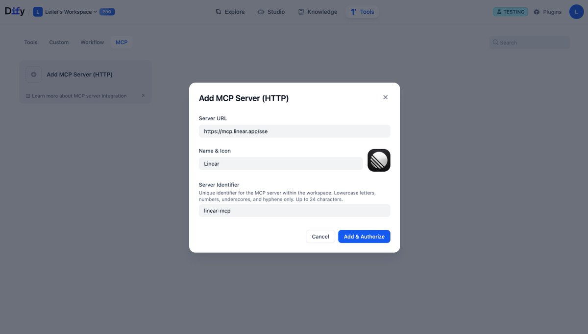dify_ai's tweet image. 🔌 Dify v1.6.0 is here! Come with built-in two-way MCP integration that lets your agents call any MCP server or be one.

Now you can:

1) Add any MCP server (e.g., Linear, Notion, or Zapier with 8,000+ connected apps) as tools in an Agent or as solo nodes in a Workflow.

- In an…