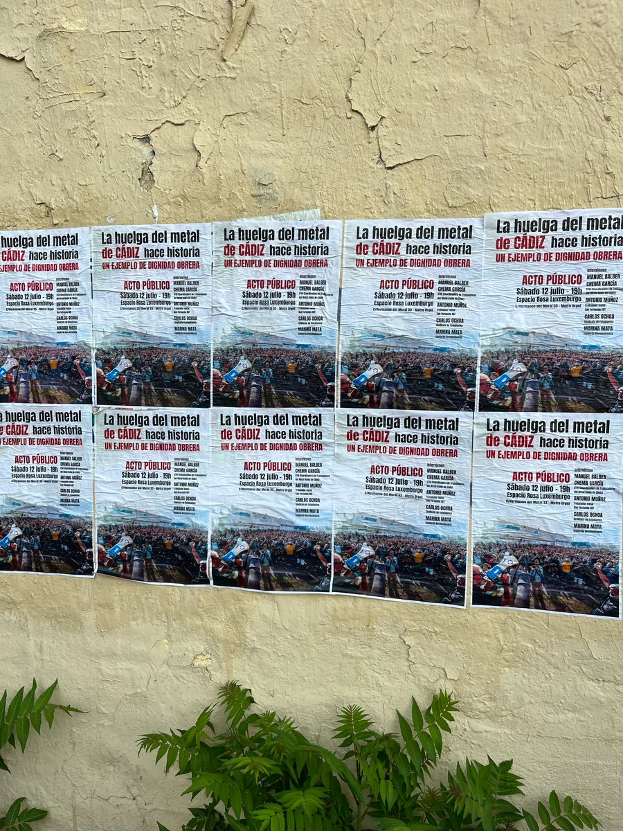 SEMadrid_'s tweet image. Que el ejemplo de dignidad obrera de la #HuelgaDelMetalCádiz llegue a todos los barrios obreros de Madrid.
En Vallekas, Carabanchel, Aluche... hemos estado difundiendo el ACTO PÚBLICO de la @CTM97560609 y @CGT_Navantia_SF de este sábado a las 19h en el @espacio_rosalux. ¡Vente!