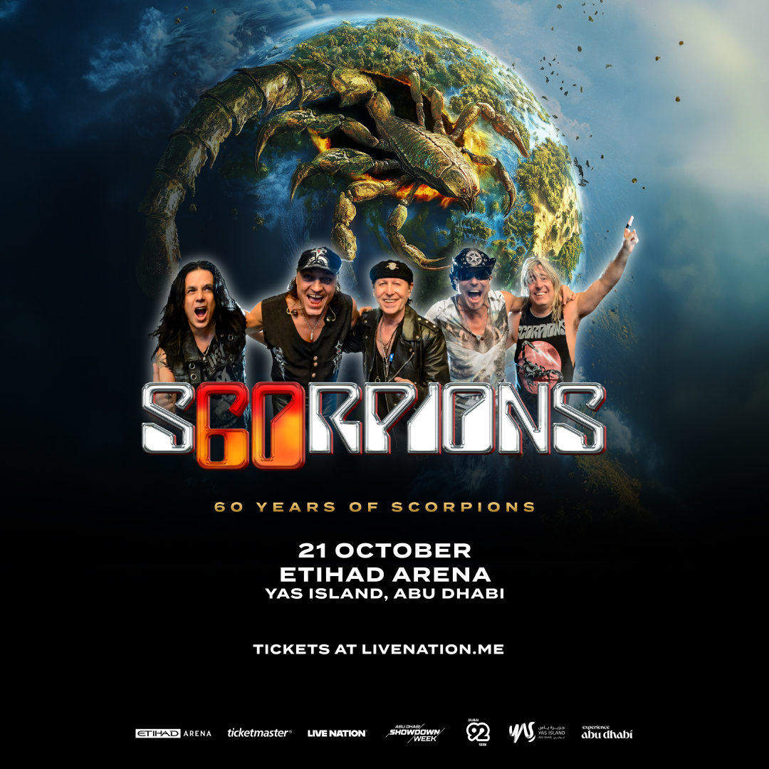 scorpions's tweet image. New dates added to the Coming Home 60th Anniversary Tour. Visit The-Scorpions.com/tour for tickets and details.
14 September - Tirana, Albania
15 October - Cairo, Egypt
21 October - Yas Island, Abu Dhabi