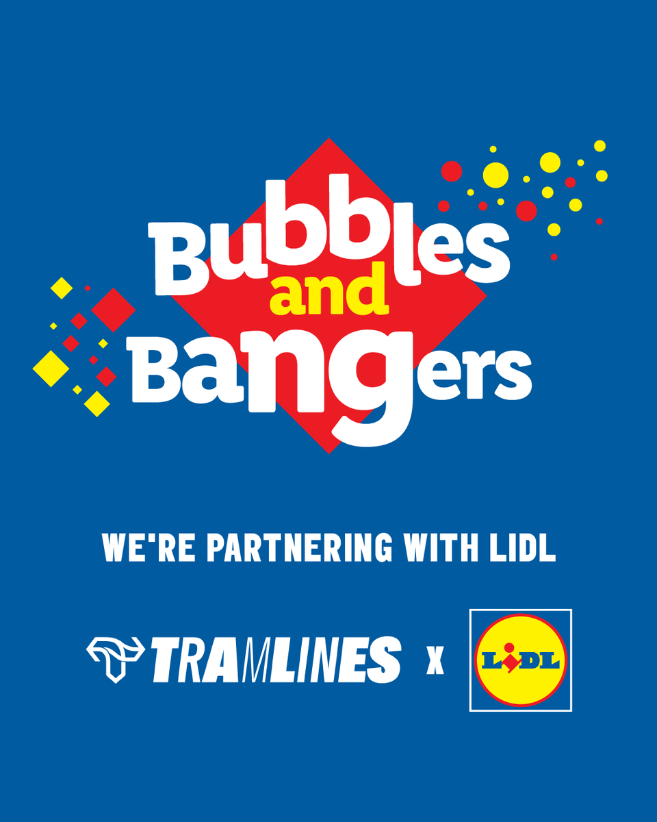 tramlines's tweet image. The Lidl legends have returned 🙌
@LidlGB are bringing the goods back to Tramlines once again this year, and you know they do not disappoint 🪩
There's gonna be bubbles, there's gonna be bangers, and we heard there might just be some merch again this year 👀🍾