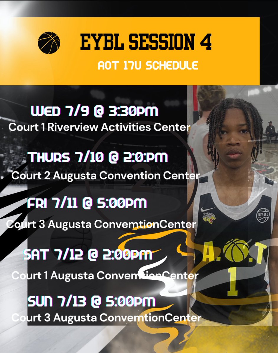 Addison Dyer (@addisondyer11) on Twitter photo Coaches Iām in Augusta this weekend, stop by and watch a few games.
Today <a href="/2pm/">Two O'clock</a> Court 2 Augusta Convention Center
<a href="/CoachCabralHuff/">Cabral Huff</a> <a href="/will_arnold5/">Will Arnold</a> <a href="/CoachPPearson/">Philip Pearson</a> <a href="/CoachWilliams12/">Corey Williams</a>
<a href="/CoachFeltonPC/">Dennis Felton</a> <a href="/CoachDuft1/">CoachDuft1</a> <a href="/Kevin_Devitt/">Kevin Devitt</a> <a href="/coachkhart/">KentĆ© Hart</a> <a href="/CoachSpringmann/">Russell Springmann</a> <a href="/ErikPastrana/">Erik Pastrana</a> <a href="/CoachSEEWHY12/">Charlton ā C.Y. ā Young</a> Coaches Iām in Augusta this weekend, stop by and watch a few games.
Today <a href="/2pm/">Two O'clock</a> Court 2 Augusta Convention Center
<a href="/CoachCabralHuff/">Cabral Huff</a> <a href="/will_arnold5/">Will Arnold</a> <a href="/CoachPPearson/">Philip Pearson</a> <a href="/CoachWilliams12/">Corey Williams</a>
<a href="/CoachFeltonPC/">Dennis Felton</a> <a href="/CoachDuft1/">CoachDuft1</a> <a href="/Kevin_Devitt/">Kevin Devitt</a> <a href="/coachkhart/">KentĆ© Hart</a> <a href="/CoachSpringmann/">Russell Springmann</a> <a href="/ErikPastrana/">Erik Pastrana</a> <a href="/CoachSEEWHY12/">Charlton ā C.Y. ā Young</a>