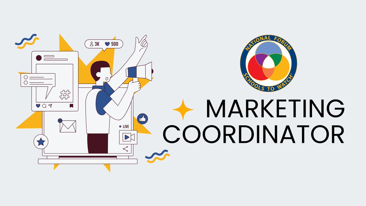 We’re looking for a dynamic volunteer Marketing Coordinator to help connect middle-level educators nationwide through social media and smart communication. Join the Schools to Watch movement and make an impact!

👉 forms.gle/YBxzET1CxEs3SU…