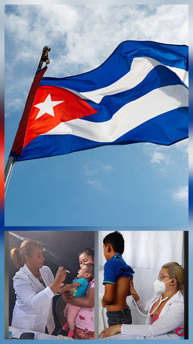 BMC SAN MARCOS GUATEMALA.
¿No la veis? Mi bandera es aquélla
que no ha sido jamás mercenaria,
y en la cual resplandece una estrella con más luz, cuanto más solitaria.
#BMCGuatemala 
#CubaCoopera
#CubaPorLaVida
#TumbaElBloqueo