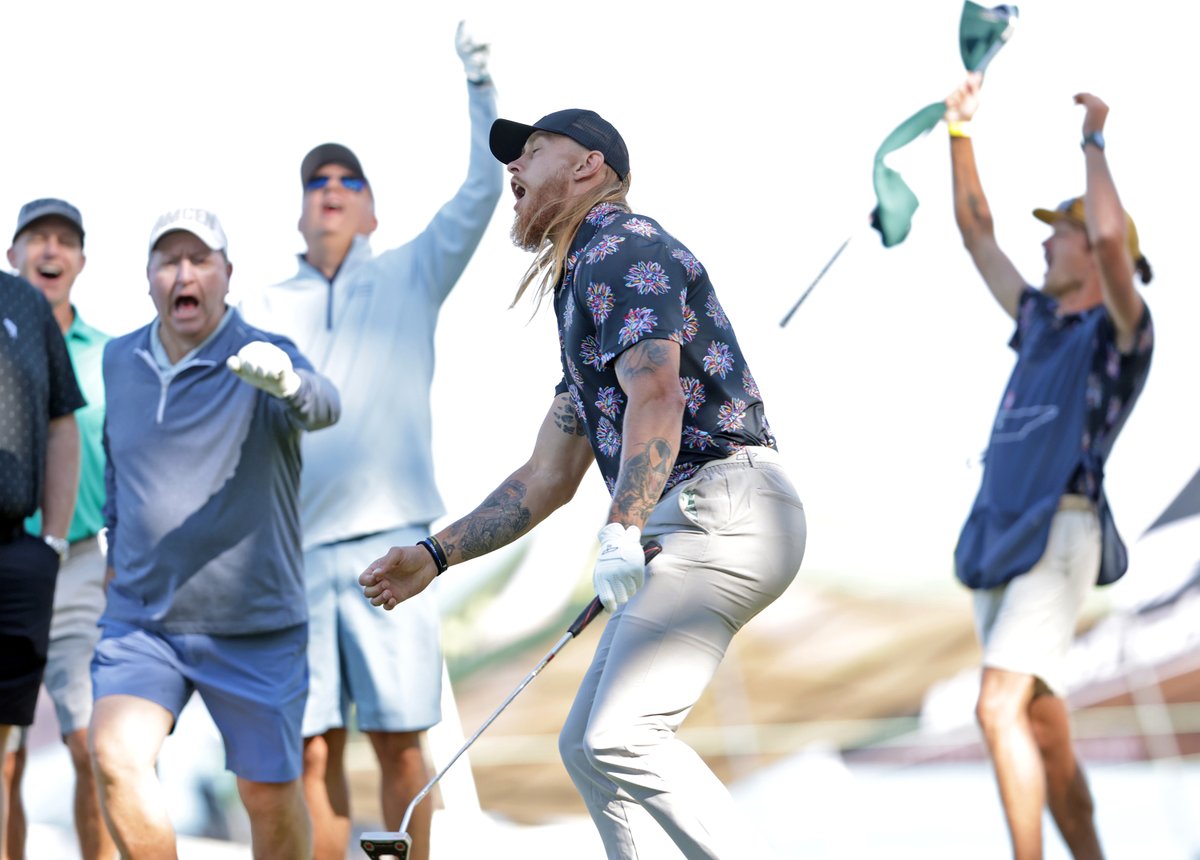 Scott Strazzante (@scottstrazzante) on Twitter photo San Francisco 49ers’ George Kittle reacts to barely missing a birdie putt on 17th hole during American Century Championship Celebrity-Am Tournament at Edgewood Tahoe Golf Course in Stateline, Nevada. <a href="/sfchronicle/">San Francisco Chronicle</a> photo by <a href="/ScottStrazzante/">Scott Strazzante</a> San Francisco 49ers’ George Kittle reacts to barely missing a birdie putt on 17th hole during American Century Championship Celebrity-Am Tournament at Edgewood Tahoe Golf Course in Stateline, Nevada. <a href="/sfchronicle/">San Francisco Chronicle</a> photo by <a href="/ScottStrazzante/">Scott Strazzante</a>