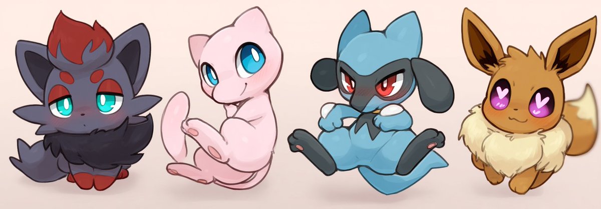 chibi
#AI #AIイラスト #AIart #Pokemon #zorua #mew #riolu #eevee