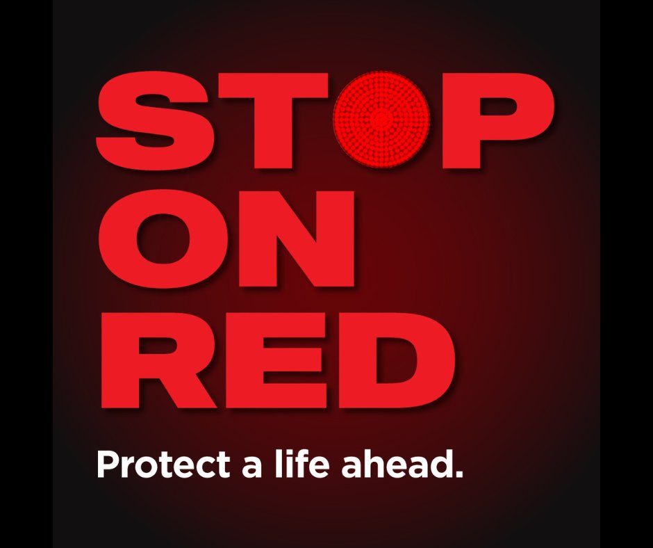 Running a red light is illegal and may result in a fatal or life-altering collision.

Drivers must stop on red❗

By choosing not to stop on red, drivers put themselves and others at risk, including pedestrians, cyclists, passengers or other drivers.

bit.ly/4lxHw73