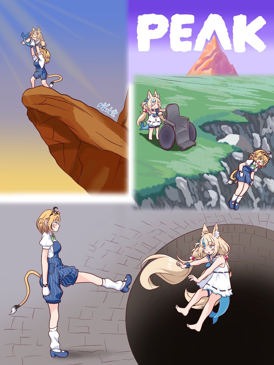 Varleitt's tweet image. Some of my expectations for Peak Sabadooby collab gameplay 🐟🐹
#sabart #doobart