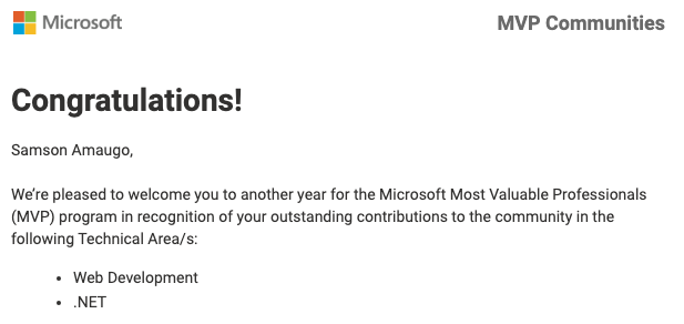 swacblooms's tweet image. Glad to still be part of the MVP program 🔥
#dotnet #microsoft