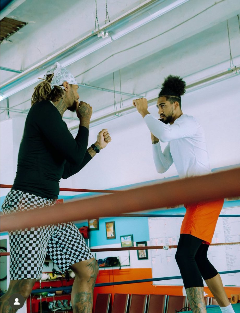zapearsonNBA's tweet image. Obi Toppin and James Johnson both boxing training in Miami, via Obi’s IG 🔥: