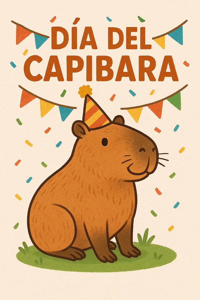 ¡Feliz #DíaDelCapibara! Símbolo de paz, armonía y buena vibra.

🧡 Si tú también quieres una vida como la del capibara… relájate y fluye.

#Capibara #CapibaraVibes #10DeJulio