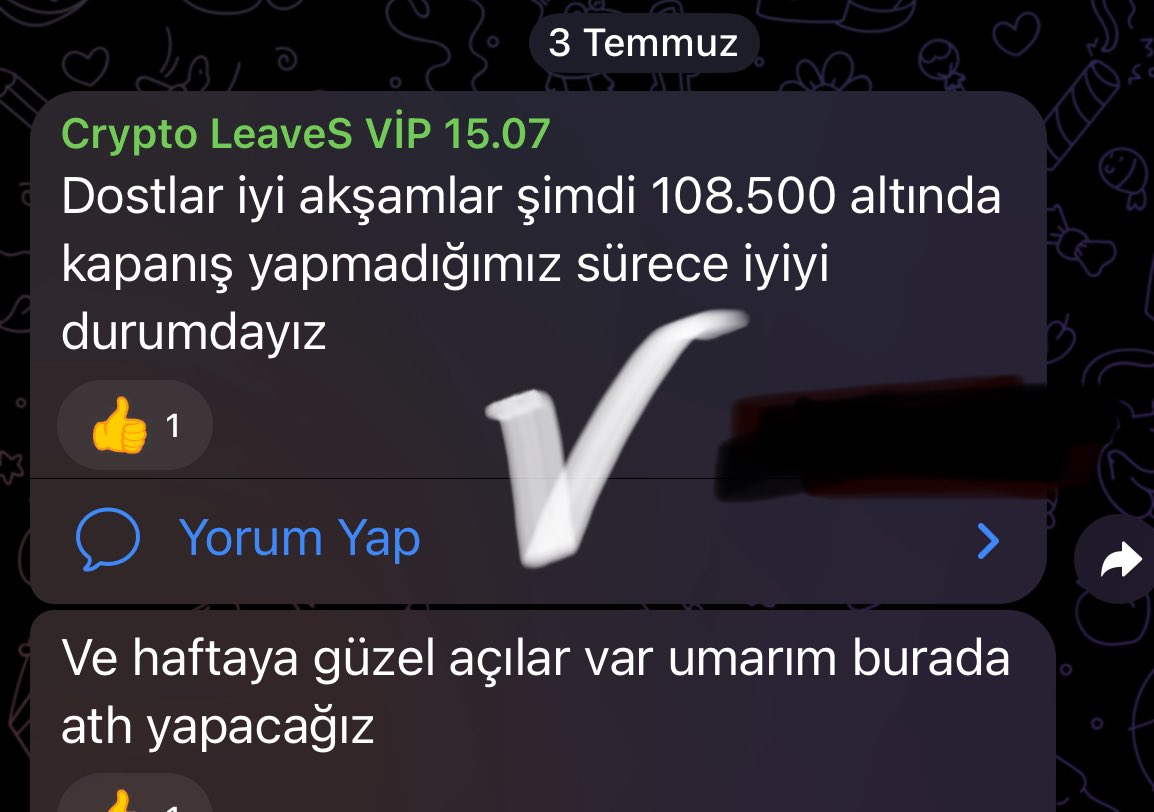 Evet 3 Temmuz analizim yeni ath yapacağımızı söylemiştim ve ath geldi dostlar. 
- aramızda bulunmak için özelden iletişim kur.
- 13 temmuzda twitterde yayın yapacağım #bitcoin #btc #altcoin #eth