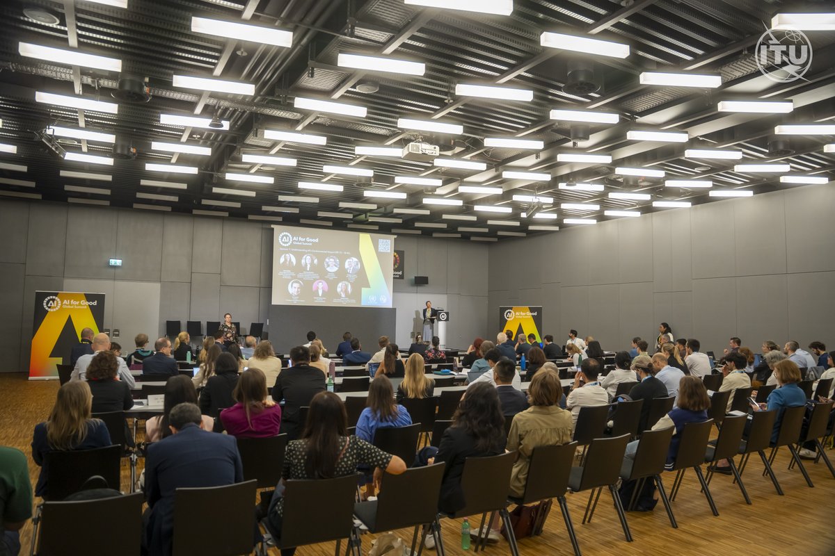AIforGood's tweet image. Announced today during Governance Day at the #AIforGood Summit!
We’re proud to unveil @ITU’s new #report, “Measuring What Matters: How to Assess AI’s Environmental Impact,” launched during the #workshop Navigating the Intersect of AI, #Environment and #Energy for a Sustainable…