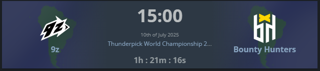 Hoy jugamos vs Bounty Hunters.