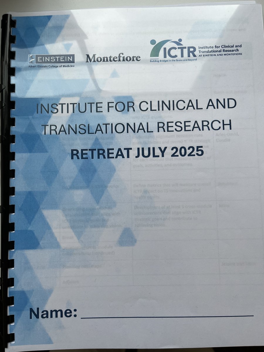 RFK_Center's tweet image. Kicking off the @EinsteinICTR Retreat of @EinsteinMed & @MontefioreNYC as they share clinical & translational research insights.
#EinsteinICTR #ResearchRetreat #EinsteinMed #MontefioreNYC
@EinsteinICTR @EinsteinMed @EinsteinDeptMed @EinsteinStudies @EinsteinPhD @ncats_nih_gov
