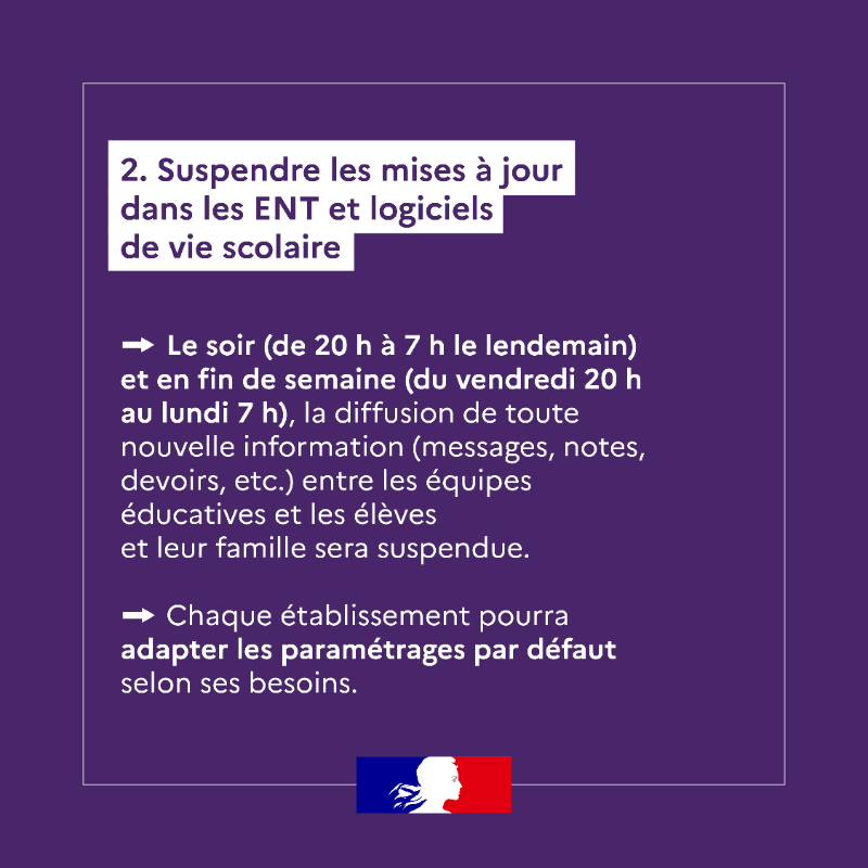 education_gouv's tweet photo. 📱 Portable en pause : vers un usage plus raisonné du numérique à l’école.

À partir de la rentrée 2025, le dispositif "Portable en pause" est généralisé dans tous les collèges publics.

Objectif : améliorer le climat scolaire et la concentration des élèves.