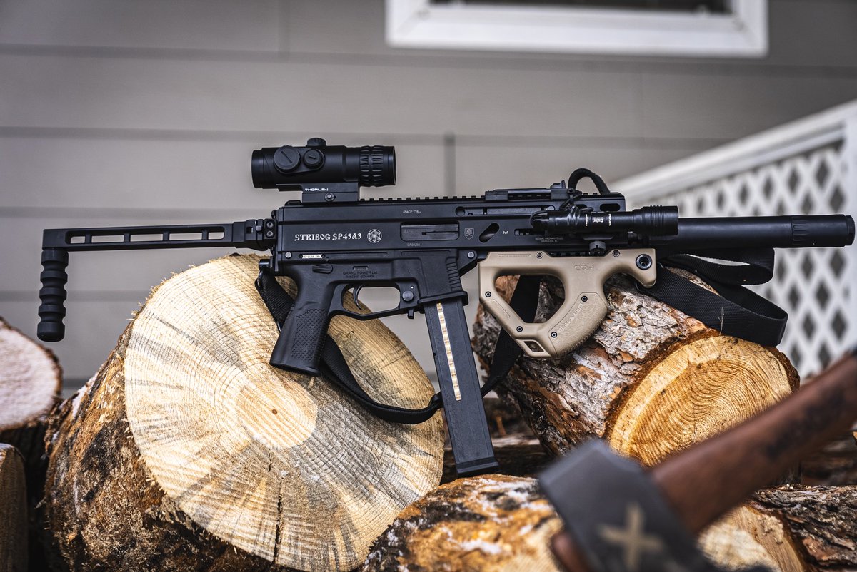 CQR front grip Tan two toned this little rifle