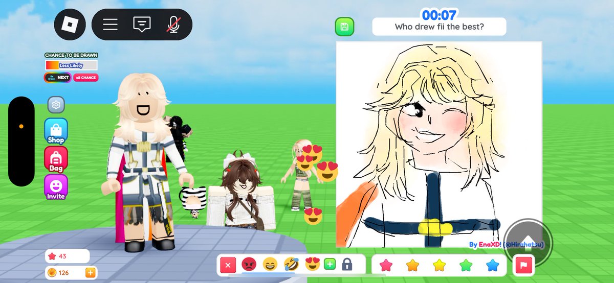 how i feel making random people draw muu on draw me roblox ❤️❤️❤️