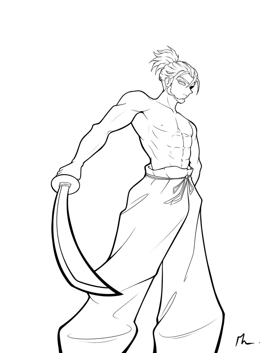 _hyokomon_'s tweet photo. WIP, dunno where I’m going with it yet but we’ll see ahah ✌🏻 https://t.co/gSEpjT46C6