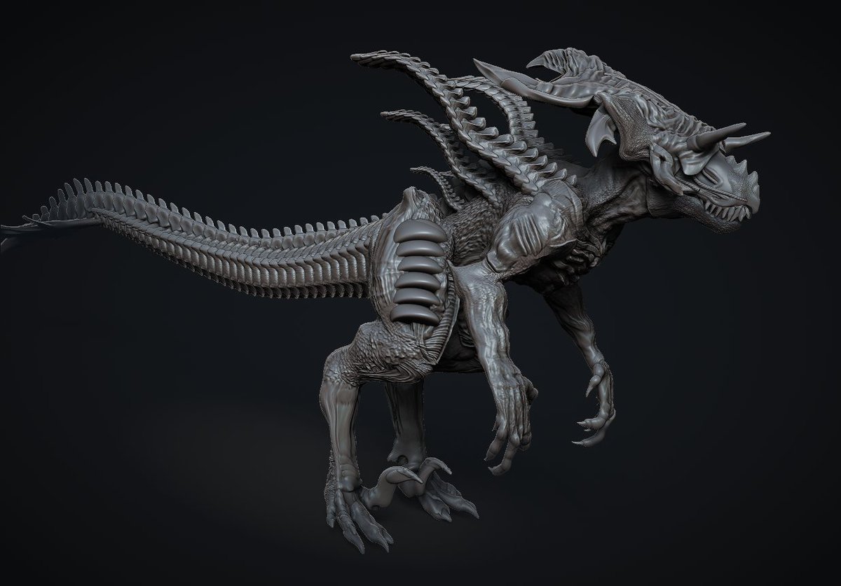 Xeno - Ultimasaurus #Alien #Aliens #Xenomorph📷 #zbrush, image size:1200x837