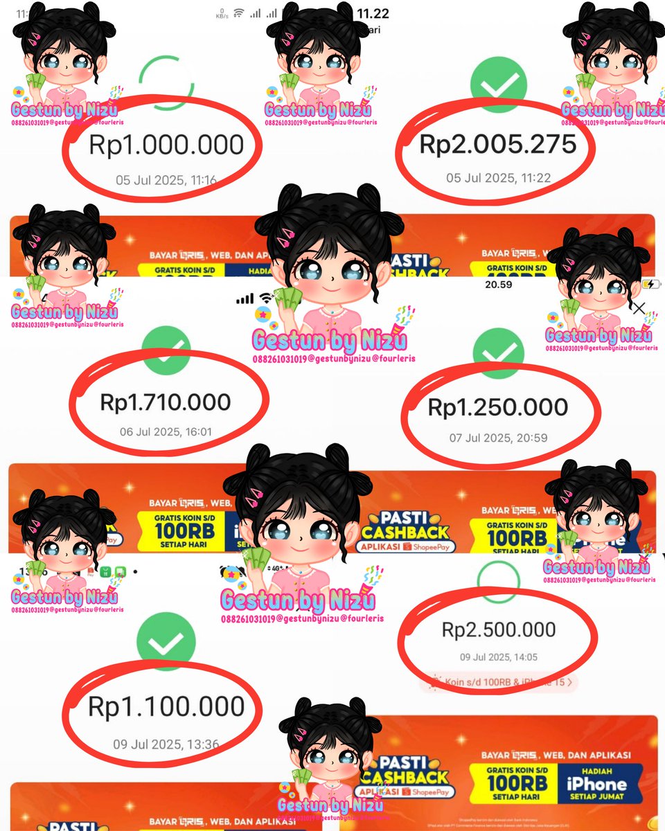 fourleris's tweet photo. — ･ ⟢ ⋮ READY GESTUN SPAYLATER BIG  ゛༝.

💰 Tersedia : 
♡ SCAN QR BIG
♡ SPAYLINK BIG

🚀 cair cepat sat set est 1-10 MENIT LANGSUNG TF 💨 10000% TRUSTED 🤩

ᯓ✦∘˙ Testimoni up to 10K++ check tagar di bio yaw ˚ ♡｡

💬 Klik WA 088261031019 (link bio) https://t.co/E67uAgQoEw