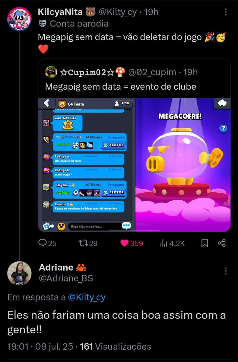 Adriane_BS's tweet image. Já pensou??
#BrawlStars