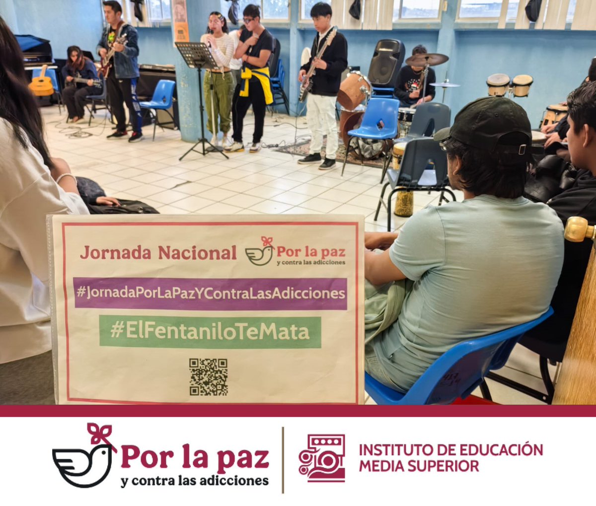 Estudiantes del IEMS Plantel Iztapalapa I, a través de expresiones artísticas, fomentaron valores como el trabajo en equipo, la disciplina y el respeto, en el marco de la Jornada Nacional por la Paz y contra las Adicciones.

#AléjateDeLasDrogas #elfentanilotemata