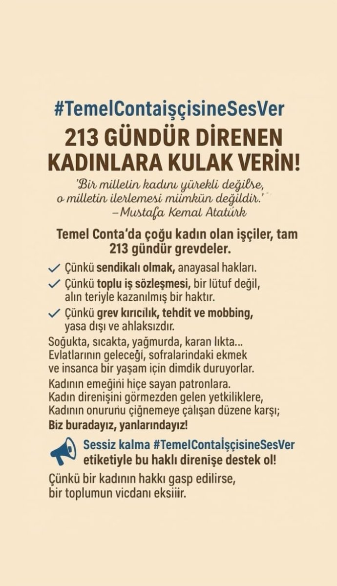 #TemelContaişçisineSesVer
Lütfen Sessiz Kalmayın
213 Gün Bittii
Yarın 214. Gün
..